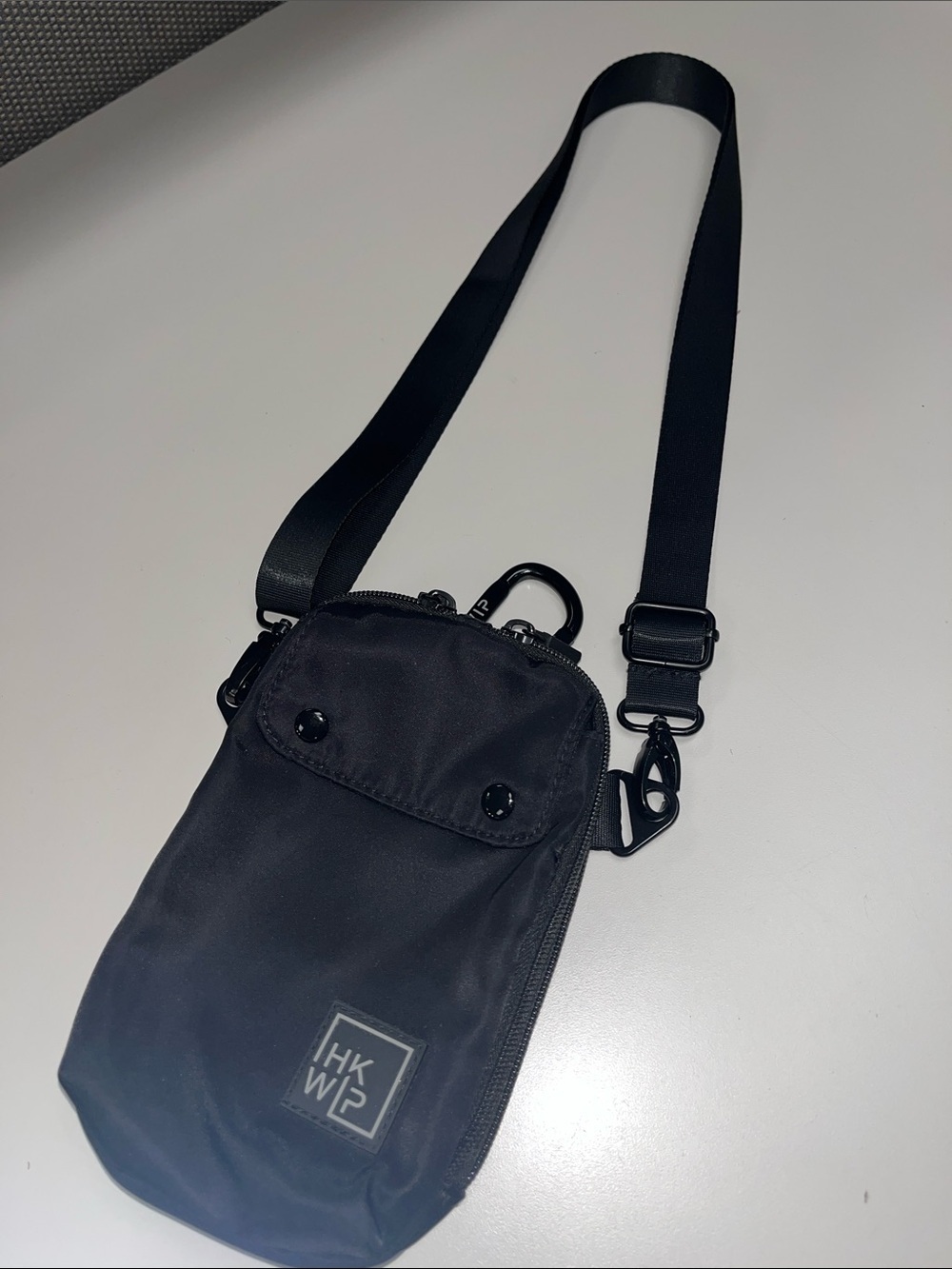 HKWIP Black Nylon Excelsior Anti-Theft Everyday Crossbody Bag